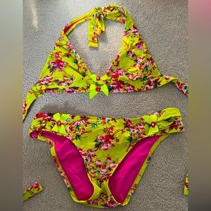 Betsey Johnson Medium Floral Bikini
